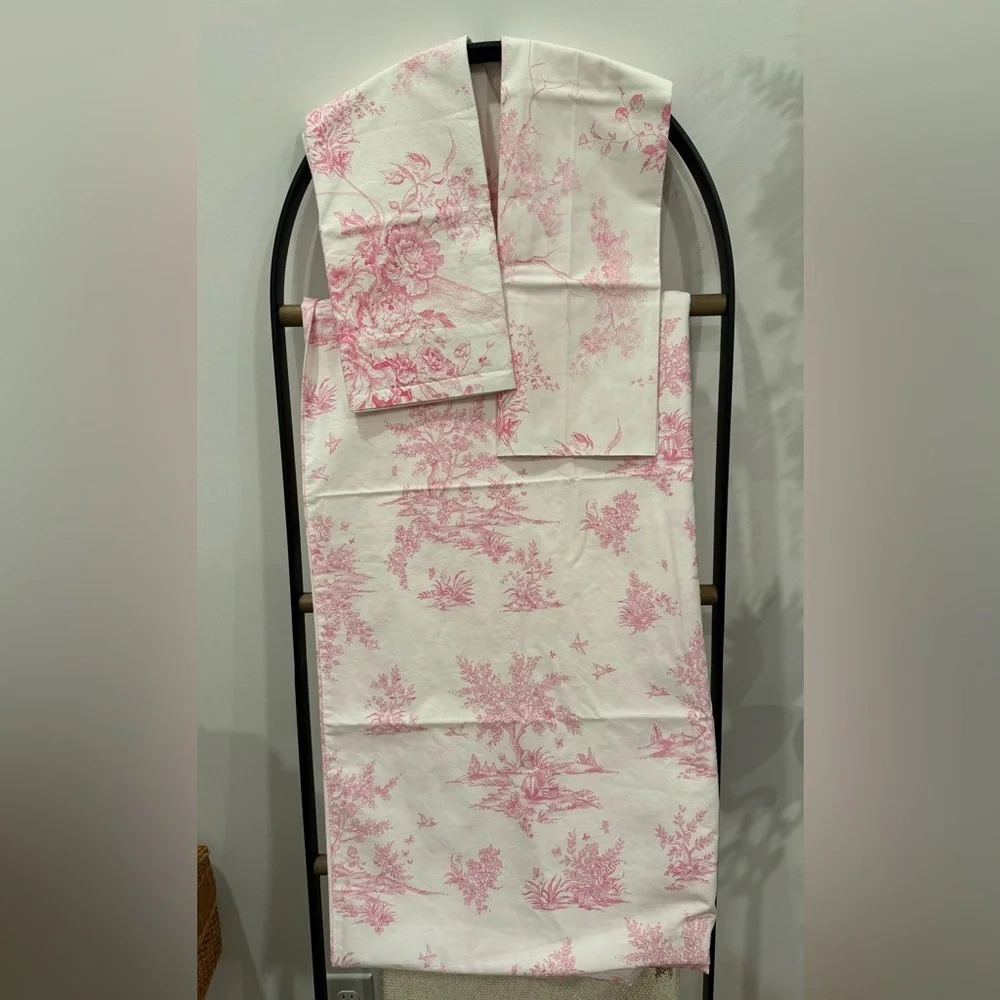 ISABELLE TOILE DUVET Cover & 2 PILLOWCASE  HOUSSE DE COUETTE pottery barn kids